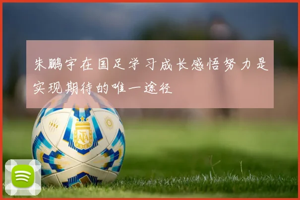 朱鹏宇在国足学习成长感悟努力是实现期待的唯一途径